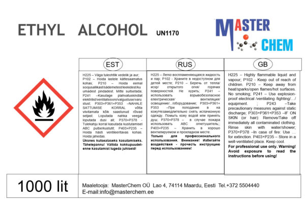 Ethyl alcohol (CAS 64-17-5)