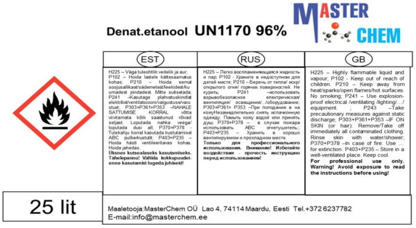 Etanool denatureeritud (CAS 64-17-5)