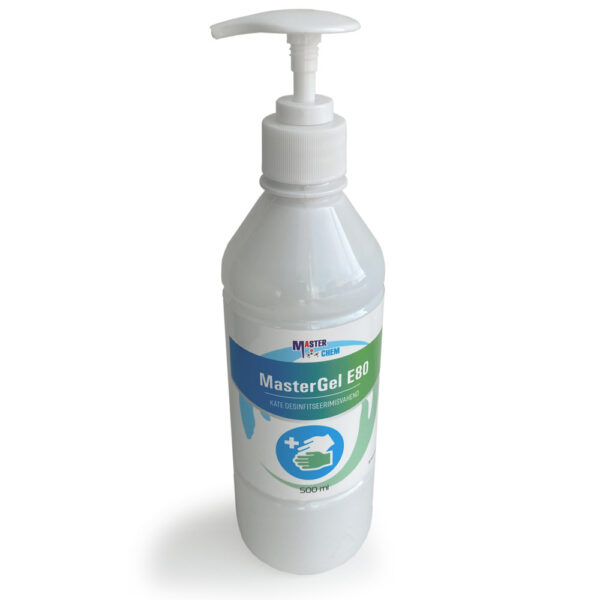 Hand sanitizer MasterGel E80 500ml with dispenser