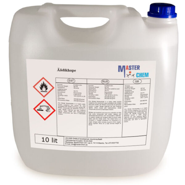 Уксусная кислота 50% (CAS 64-19-7) 10l MaterChem