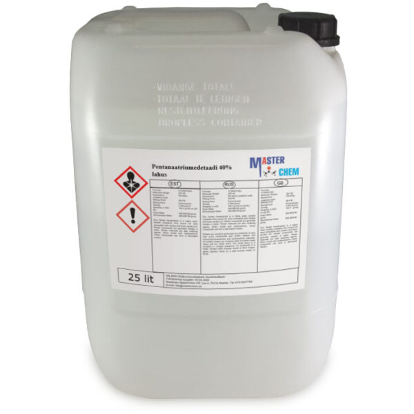 Pentanatriumedetaatti 40 % liuos (CAS 140-01-2) 25l MaterChem